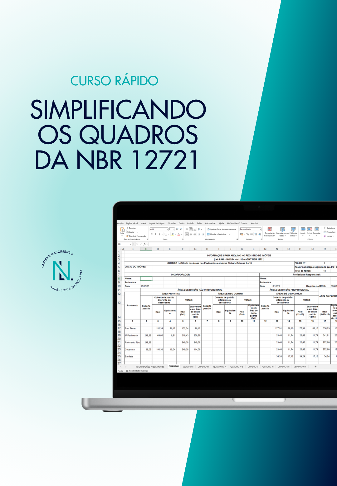 curso quadros da nbr 12721